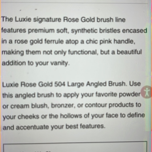 NEW LUXIE 504 LARGE ANGLED BRUSH 🌸NEW NWT - Picture 8 of 8